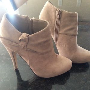 High heel booties